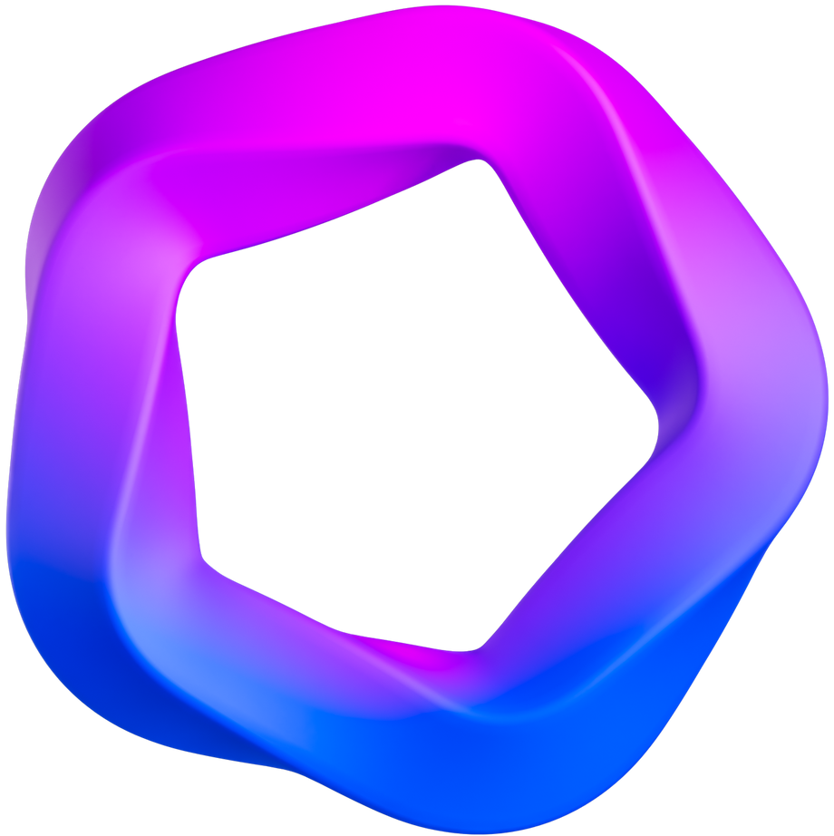 3D Smooth Gradient Pentagon
